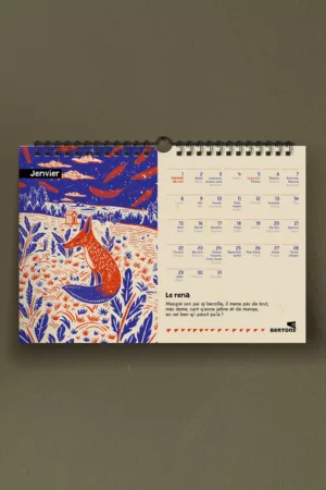 Calendrier à spirales : Animaux de Haute-Bretagne