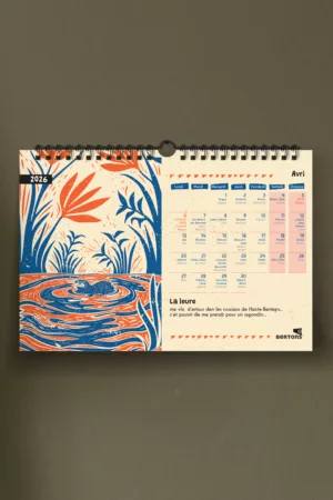 Calendrier à spirales 2026 : Animaux de Haute-Bretagne
