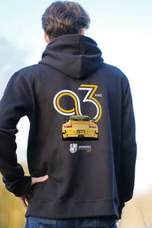 Sweat à capuche Unisexe : WHISKERS MOTORS 3 ans