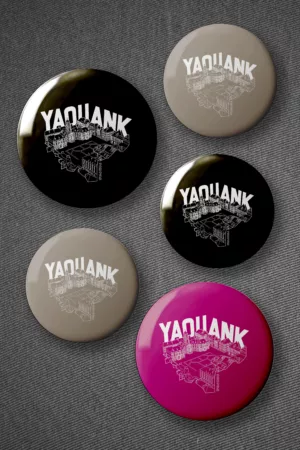 Assortiment de 5 Badges / Magnets YAOUANK
