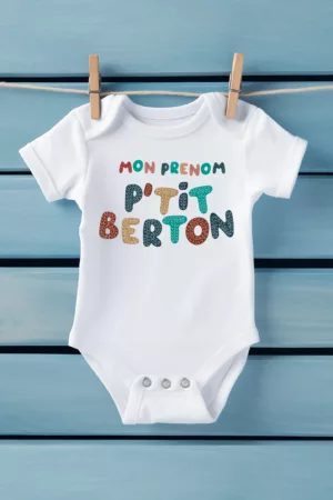 Body bébé : P'tit Berton - Personnalisable