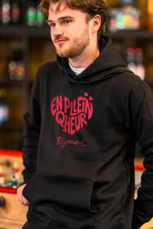 Sweat à capuche Unisexe : EN PLLEIN QHEUR